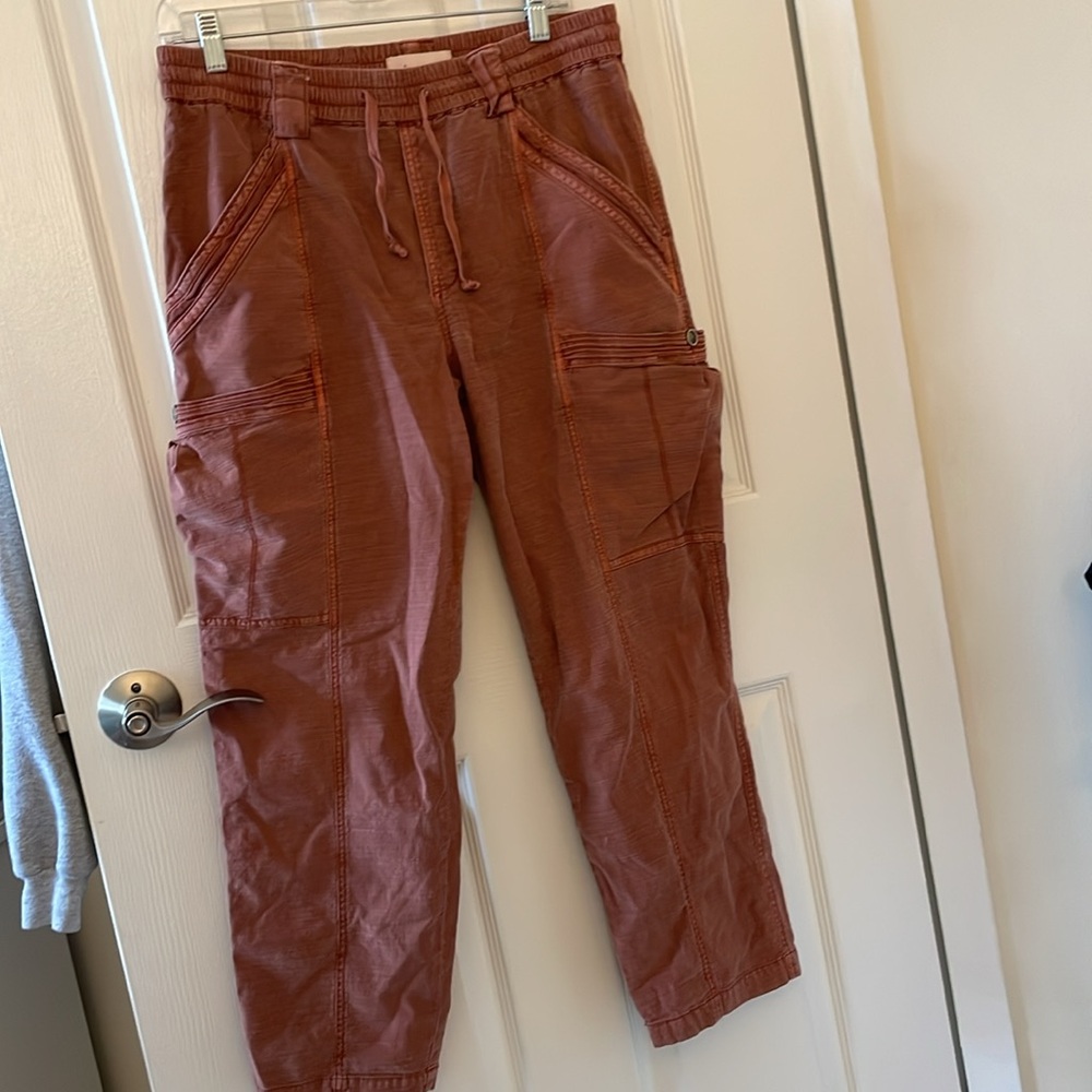 Anthropologie Angela cropped cargo utility pants